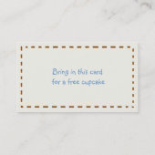 Whimsischer Bakery Business Card & Coupon (Rückseite)