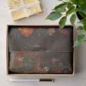 Whimsischer Bär in einer Wildblume-Feld-Dekoupage Seidenpapier (Geschenk)