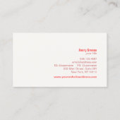 Whimsischer Baum des Lebens Natur und Gesundheit Visitenkarte (Rückseite)