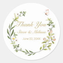 Whimsischer Blattkranz mit Schmetterling