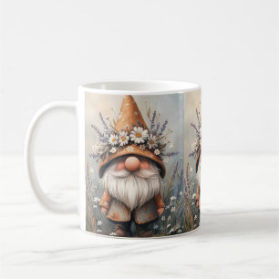 Whimsischer Blume Gnome: Adorable Water Color Art Kaffeetasse