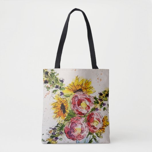 Whimsischer Blume Tasche (Vorderseite)