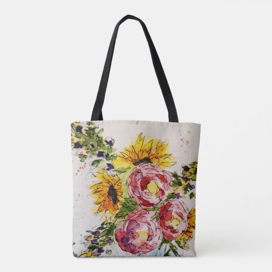 Whimsischer Blume Tasche (Rückseite)