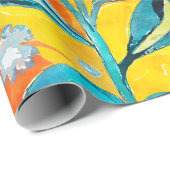 Whimsischer Blumenbrand Geschenkpapier (Rolleneckpunkt)
