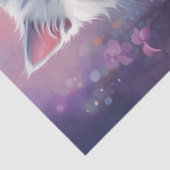 Whimsischer Blumenfantasie mit Kitten Tissue Seidenpapier (Detail)