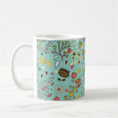 Whimsischer Blumengarten Kaffeetasse (Links)