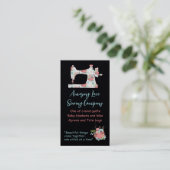 Whimsischer Blumennähmaschine Geschäftswagen Visitenkarte (Stehend Vorderseite)