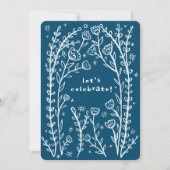 Whimsischer Blumenstrauß Niedliche Geburtstag Part Einladung (Vorderseite)