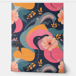 Whimsischer Blumenzauber Tapete