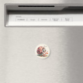 Whimsischer Blütenwirbel Magnet (In Situ (Geschirrspüler))
