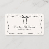 Whimsischer Bogen, QR-Code-Ereignisplanung Visitenkarte (Vorderseite)