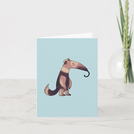 Whimsischer Cartoon Anteater Art (Vorderseite)