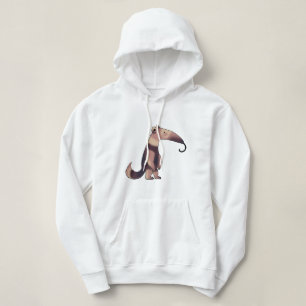 Whimsischer Cartoon Anteater Art Hoodie