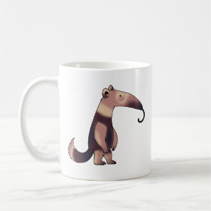 Whimsischer Cartoon Anteater Art Kaffeetasse