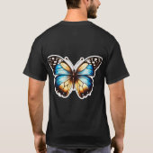 Whimsischer Cartoon Butterflies T - Shirt (Rückseite)