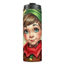 Whimsischer Cartoon-Elf | Weihnachten
