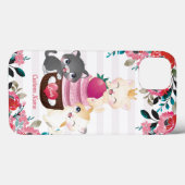 Whimsischer Cartoon Katzen Erdbeere Cupcake Case-Mate iPhone Hülle (Rückseite (Horizontal))