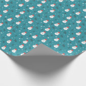 Whimsischer Cartoon Snowmen im Winter Geschenkpapier (Ecke)
