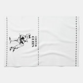 Whimsischer Cocktail Queen für Glam Entertainment Geschirrtuch (Horizontal)