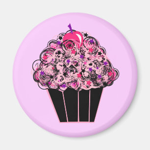 Whimsischer Cupcake Magnet