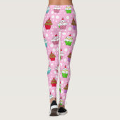 Whimsischer Cupcakes Leggings (Rückseite)