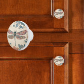 Whimsischer Dragonfly Keramikknauf