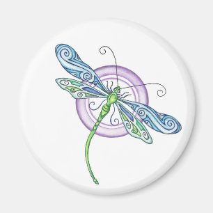 Whimsischer Dragonfly Magnet