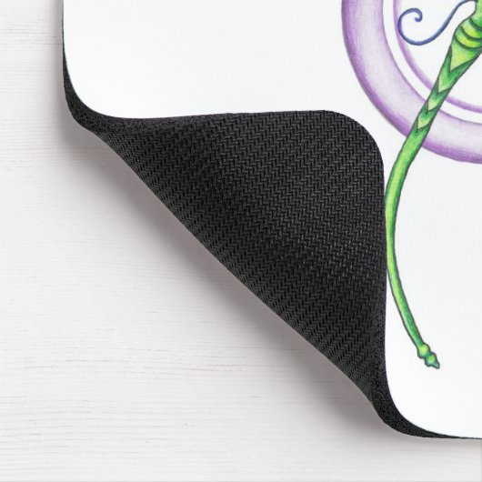 Whimsischer Dragonfly Mousepad (Ecke)