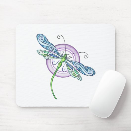 Whimsischer Dragonfly Mousepad (Mit Mouse)