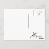 Whimsischer Dragonfly Postkarte (Rückseite)