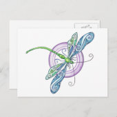 Whimsischer Dragonfly Postkarte (Vorne/Hinten)