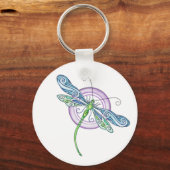 Whimsischer Dragonfly Schlüsselanhänger (Vorderseite)