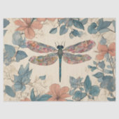Whimsischer Dragonfly Seidenpapier (Vorderseite)