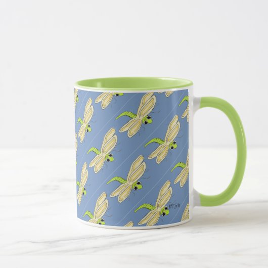 Whimsischer Dragonfly Tasse (Rechts)