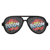 Whimsischer dynamischer Street Art Graffiti Art Mu Sonnenbrille (Vorderseite)