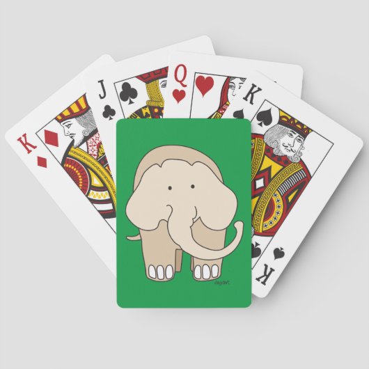 Whimsischer Elefant Spielkarten (Rückseite)