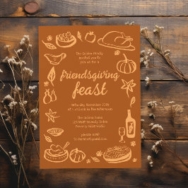 Whimsischer Erntedank Friendsgiving Dinner nach Ma Einladung