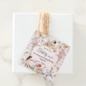 Whimsischer Fairies Geburtstagsblumengarten Wiese Geschenkanhänger (Beispiel)