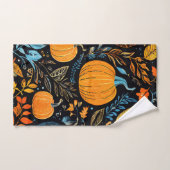 Whimsischer Fall Pumpkin Design Badhandtuch Set (Handtuch)