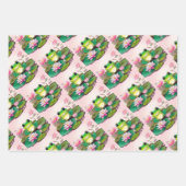Whimsischer Fall, Sonnenblumen, Frösche, Katzenwit Geschenkpapier Set (Vorderseite 2)