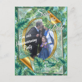 Whimsischer Fantasiewelt mit tropischem Geschmack Ankündigungspostkarte