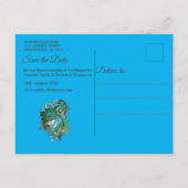 Whimsischer Fantasiewelt mit tropischem Geschmack Ankündigungspostkarte (Rückseite)