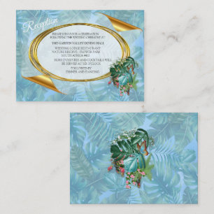 Whimsischer Fantasiewelt mit tropischem Geschmack Begleitkarte