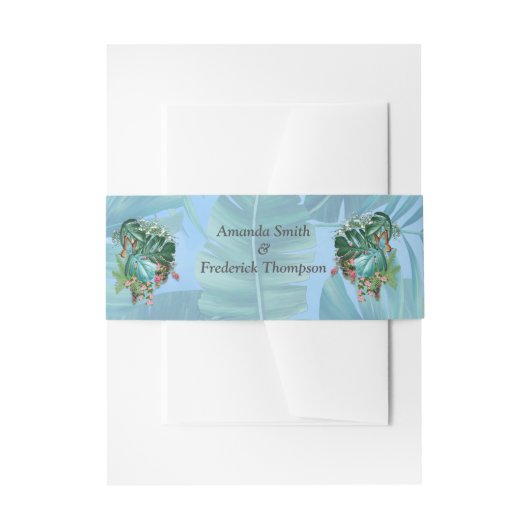 Whimsischer Fantasiewelt mit tropischem Geschmack Einladungsbanderole (Vorderseite Beispiel)