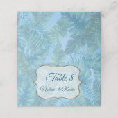 Whimsischer Fantasiewelt mit tropischem Geschmack Platzkarte (Außenseite Aufgefaltet)