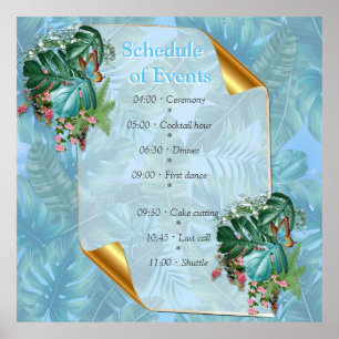 Whimsischer Fantasiewelt mit tropischem Geschmack Poster