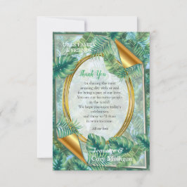 Whimsischer Fantasiewelt mit tropischem Geschmack RSVP Karte