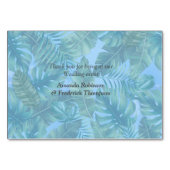 Whimsischer Fantasiewelt mit tropischem Geschmack Tischnummer (Rückseite)