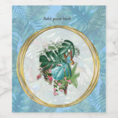 Whimsischer Fantasiewelt mit tropischem Geschmack Weinetikett (Einzelnes Label)