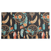 Whimsischer Federträumer aquamarin Kissenbezug (Vorderseite-Rechts)